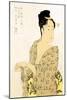 The Hedonist-Kitagawa Utamaro-Mounted Art Print