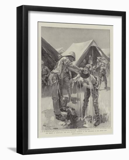 The Height of Hospitality, the Rifle Brigade's Reception of the Grenadiers at the Atbara Camp-null-Framed Giclee Print