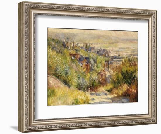 The Heights at Trouville-Pierre-Auguste Renoir-Framed Giclee Print