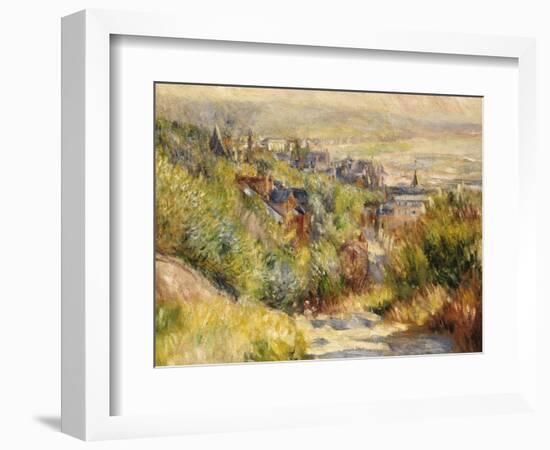 The Heights at Trouville-Pierre-Auguste Renoir-Framed Giclee Print