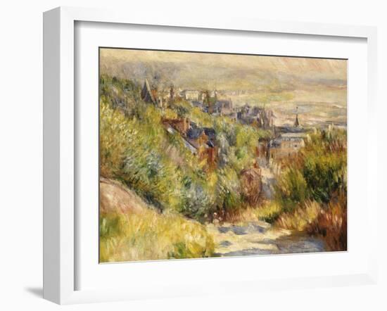 The Heights at Trouville-Pierre-Auguste Renoir-Framed Giclee Print