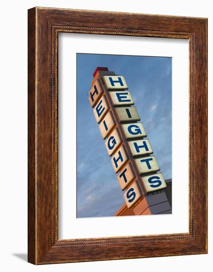 The Heights, Popular Neighborhood Sign, Little Rock, Arkansas, USA-Walter Bibikow-Framed Photographic Print