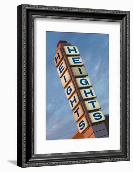 The Heights, Popular Neighborhood Sign, Little Rock, Arkansas, USA-Walter Bibikow-Framed Photographic Print