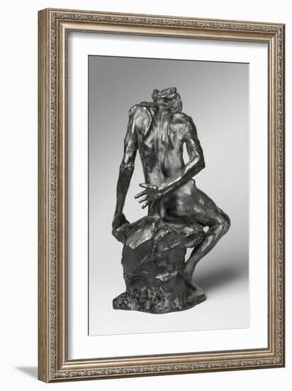 The Helmet-Maker's Wife, Modeled 1884-87, Cast by Alexis Rudier (1874-1952), 1925 (Bronze)-Auguste Rodin-Framed Giclee Print