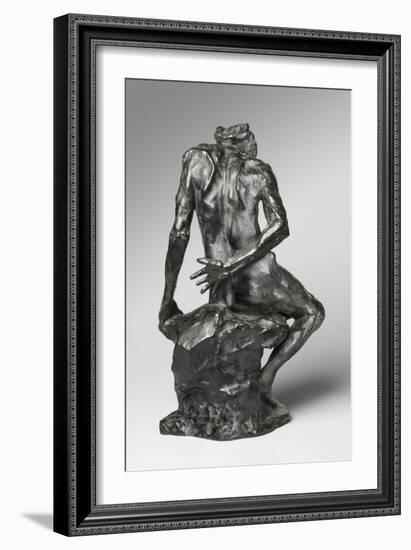 The Helmet-Maker's Wife, Modeled 1884-87, Cast by Alexis Rudier (1874-1952), 1925 (Bronze)-Auguste Rodin-Framed Giclee Print