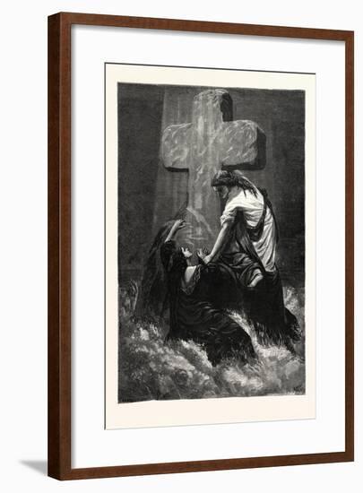 The Helping Hand. Religious Print-null-Framed Giclee Print