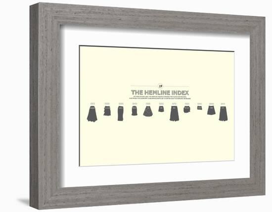 The Hemline Index-Stephen Wildish-Framed Art Print