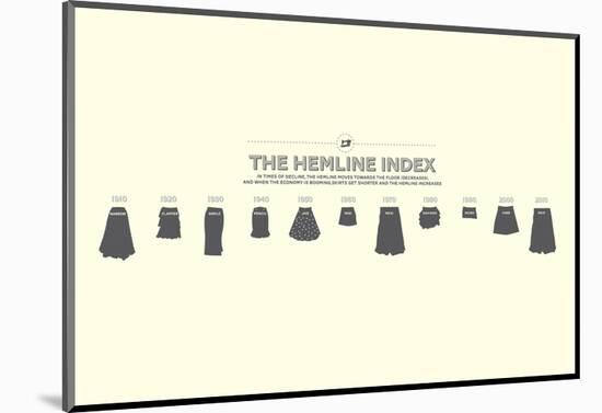 The Hemline Index-Stephen Wildish-Mounted Giclee Print