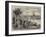 The Henley-On-Thames Regatta, a Sketch by the Riverside-Henry Woods-Framed Giclee Print