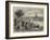 The Henley-On-Thames Regatta, a Sketch by the Riverside-Henry Woods-Framed Giclee Print