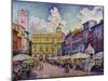 The Herb Market, Verona-Paul Signac-Mounted Giclee Print
