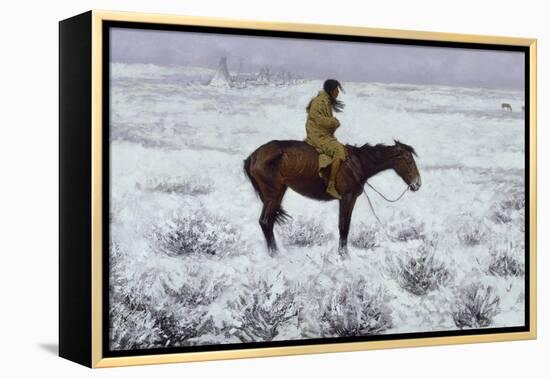 The Herd Boy, 1905-Frederic Sackrider Remington-Framed Premier Image Canvas