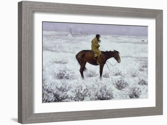 The Herd Boy, 1905-Frederic Sackrider Remington-Framed Giclee Print