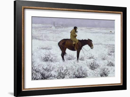 The Herd Boy, 1905-Frederic Sackrider Remington-Framed Giclee Print