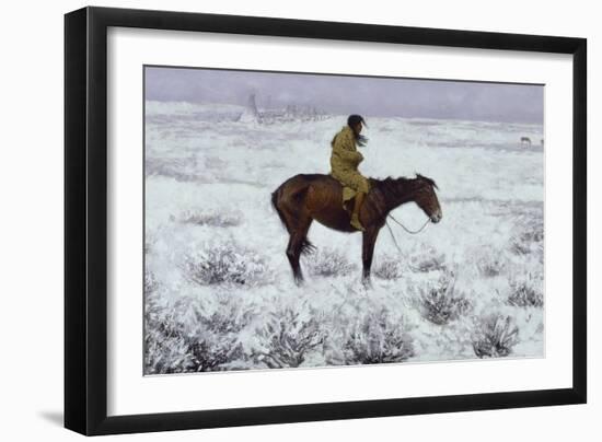 The Herd Boy, 1905-Frederic Sackrider Remington-Framed Giclee Print