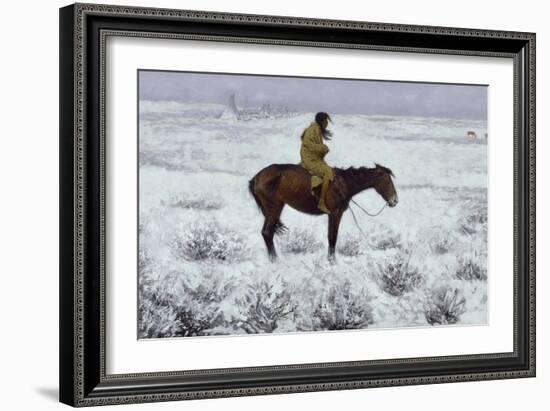 The Herd Boy, 1905-Frederic Sackrider Remington-Framed Giclee Print