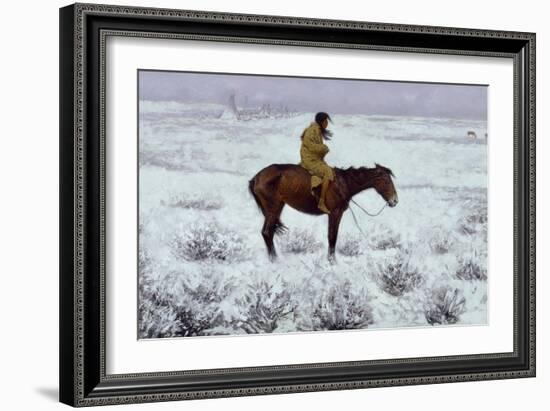 The Herd Boy-Frederic Sackrider Remington-Framed Giclee Print