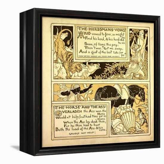 The Herdsman's Vows the Horse and the Ass-null-Framed Premier Image Canvas