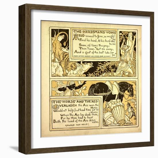 The Herdsman's Vows the Horse and the Ass-null-Framed Giclee Print