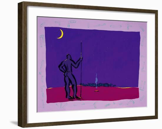 The Herdsman-Gerry Baptist-Framed Giclee Print