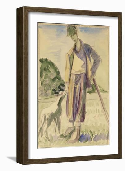 The Herdsman-Ernst Ludwig Kirchner-Framed Giclee Print