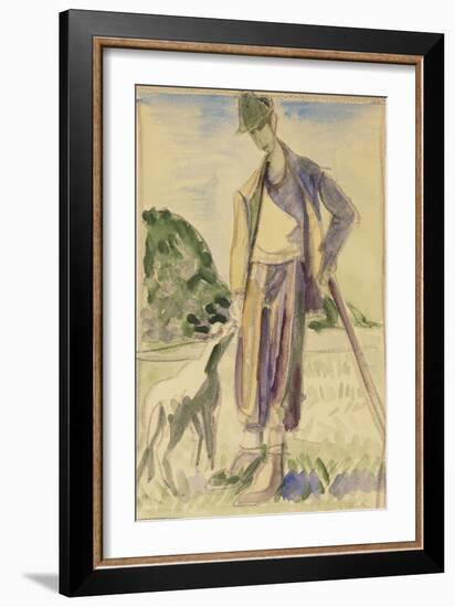 The Herdsman-Ernst Ludwig Kirchner-Framed Giclee Print