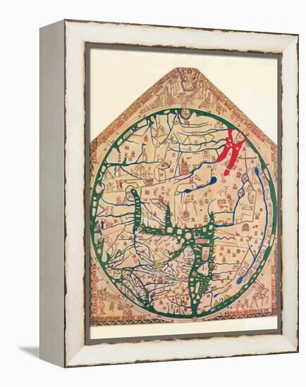 The Hereford Mappa Mundi, (C128), 1912-Richard de Bello-Framed Premier Image Canvas