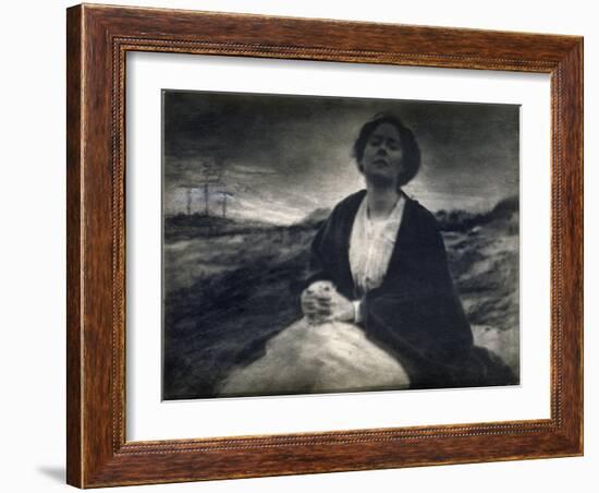 The Heritage of Motherhood, 1900/04 (Platinum Print with Some Additions by Hand)-Gertrude Kaesebier-Framed Giclee Print
