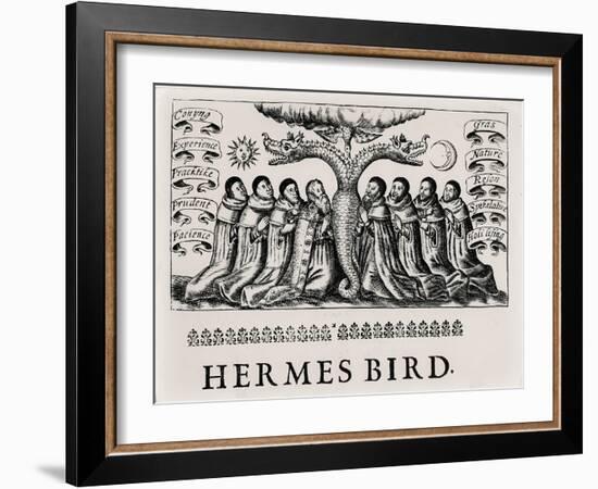 The Hermes Bird, from 'Theatrum Chemicum', 1652-null-Framed Giclee Print
