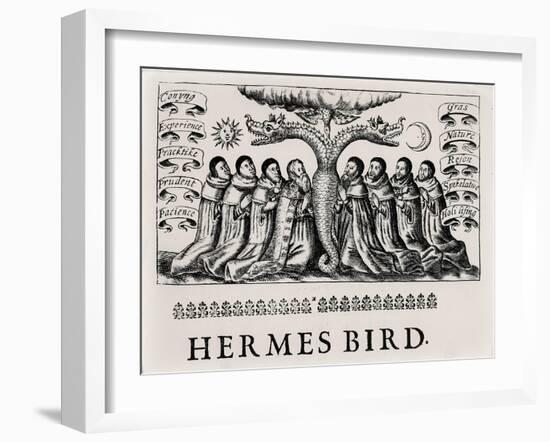 The Hermes Bird, from 'Theatrum Chemicum', 1652-null-Framed Giclee Print