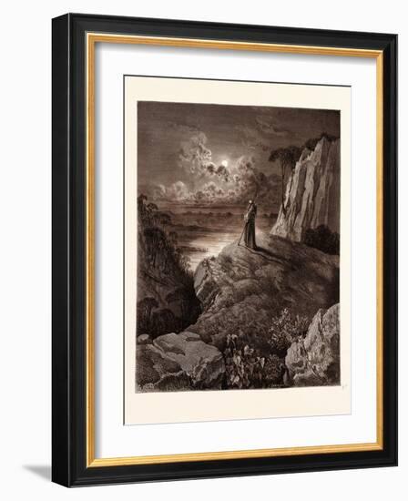 The Hermit on the Mountain-Gustave Dore-Framed Giclee Print