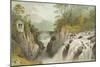 The Hermitage and Falls of the Bruar - Near Dunkeld-English School-Mounted Giclee Print