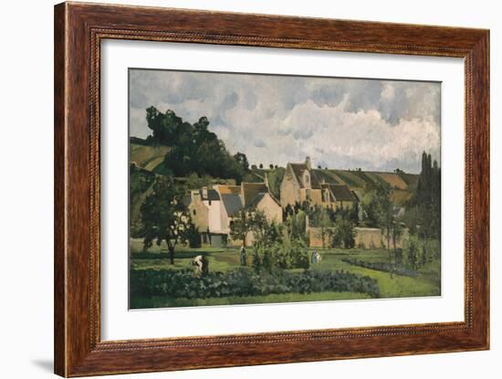 The Hermitage at Pontoise, 1867-Camille Pissarro-Framed Giclee Print