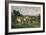 The Hermitage at Pontoise, 1867-Camille Pissarro-Framed Giclee Print