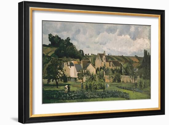 The Hermitage at Pontoise, 1867-Camille Pissarro-Framed Giclee Print