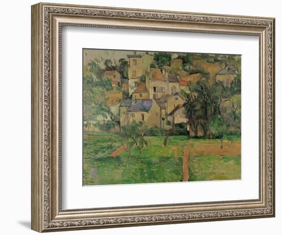 The Hermitage at Pontoise, 1884-Paul C?zanne-Framed Giclee Print