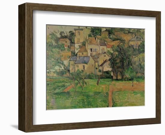 The Hermitage at Pontoise, 1884-Paul C?zanne-Framed Giclee Print