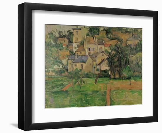 The Hermitage at Pontoise, 1884-Paul C?zanne-Framed Giclee Print