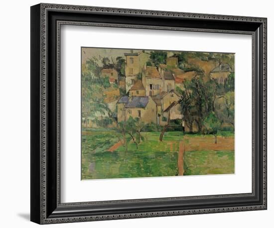 The Hermitage at Pontoise, 1884-Paul C?zanne-Framed Giclee Print