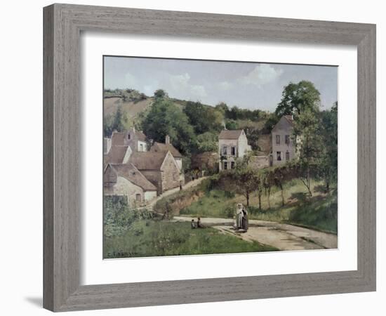 The Hermitage at Pontoise, C.1867-Camille Pissarro-Framed Giclee Print