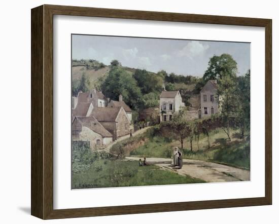 The Hermitage at Pontoise, C.1867-Camille Pissarro-Framed Giclee Print