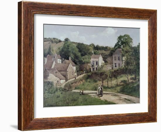 The Hermitage at Pontoise, C.1867-Camille Pissarro-Framed Giclee Print