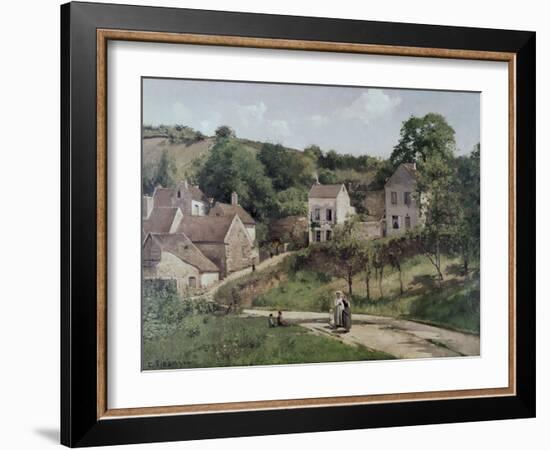 The Hermitage at Pontoise, C.1867-Camille Pissarro-Framed Giclee Print