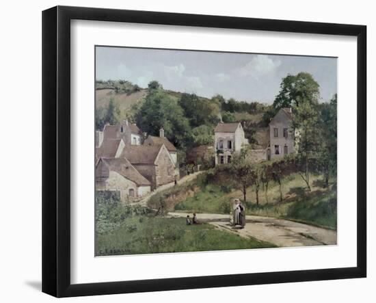 The Hermitage at Pontoise, C.1867-Camille Pissarro-Framed Giclee Print