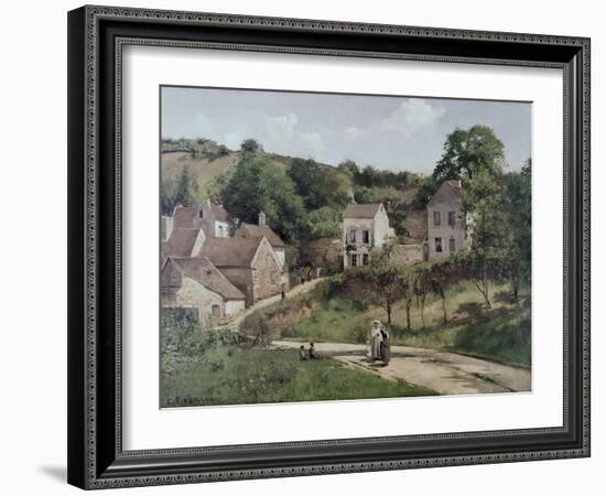 The Hermitage at Pontoise, C.1867-Camille Pissarro-Framed Giclee Print