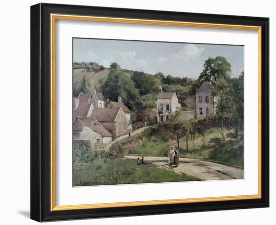 The Hermitage at Pontoise, C.1867-Camille Pissarro-Framed Giclee Print