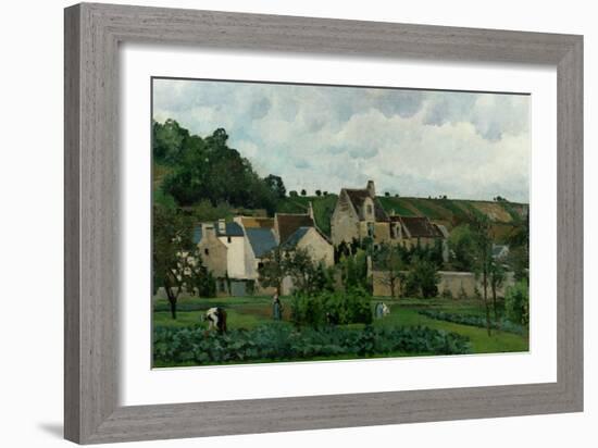 The Hermitage in Pontoise, 1867-Camille Pissarro-Framed Giclee Print