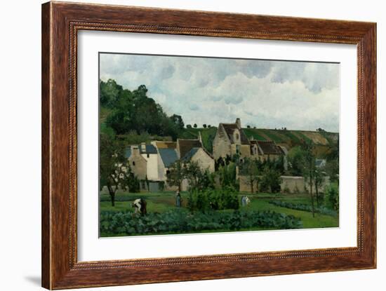The Hermitage in Pontoise, 1867-Camille Pissarro-Framed Giclee Print