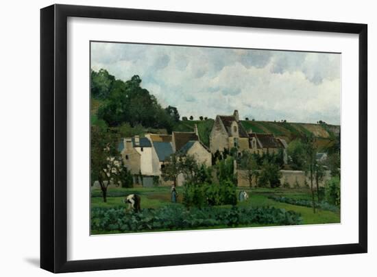 The Hermitage in Pontoise, 1867-Camille Pissarro-Framed Giclee Print