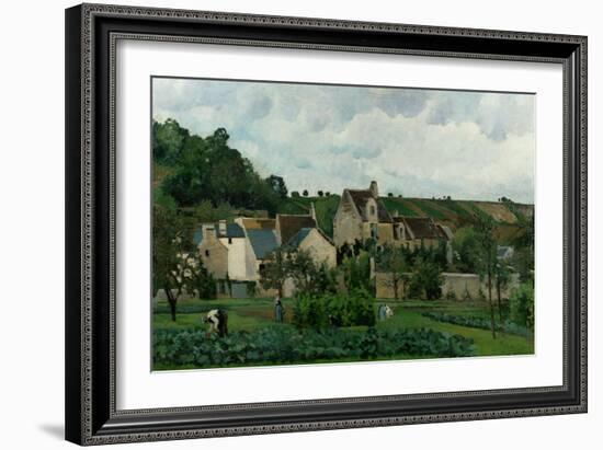 The Hermitage in Pontoise, 1867-Camille Pissarro-Framed Giclee Print